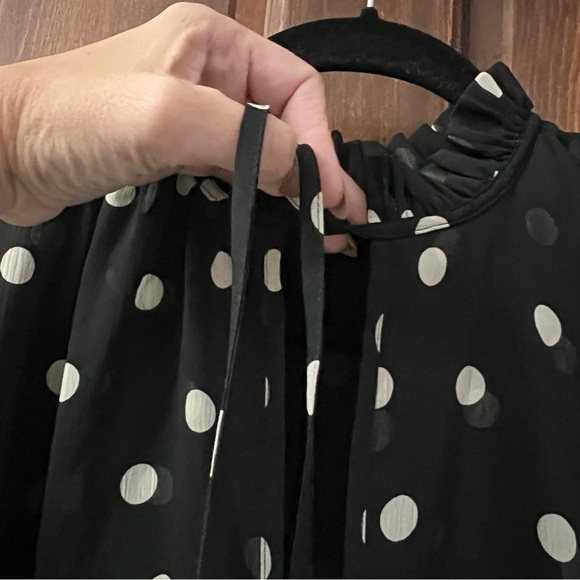 & Other Stories Womens Tiered Polka Dot Swing Dress Size 4 - Picture 6 of 9